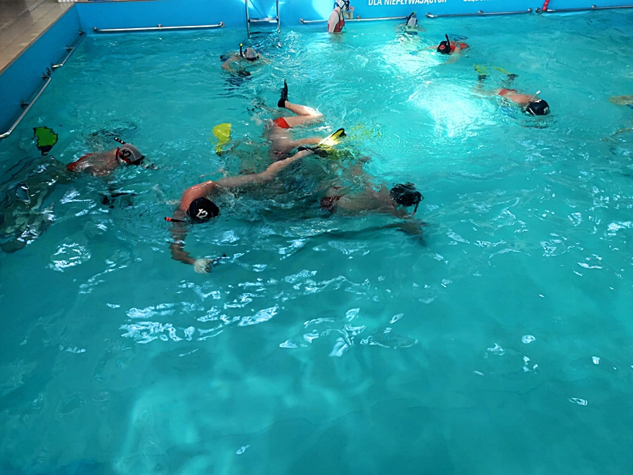 Hokej pod wodą Walenie Siemianowice Śląskie Trening 18 III 2023